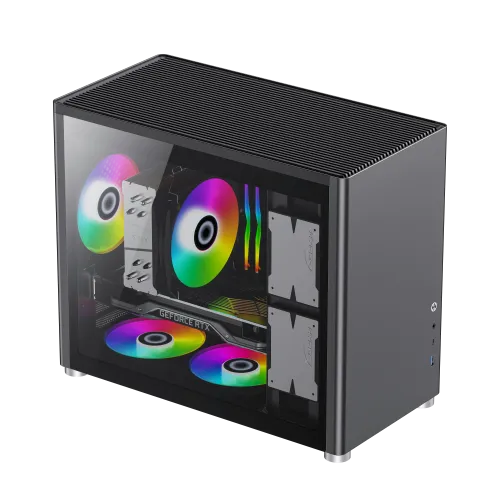 Boitier Gamer Mini Tour GAMEMAX Spark BK MATX USB-C Noir