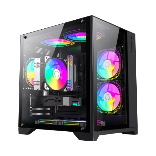 Boitier Gamer Mini Tour GAMEMAX Infinity Mini BK MATX Noir Aquarium