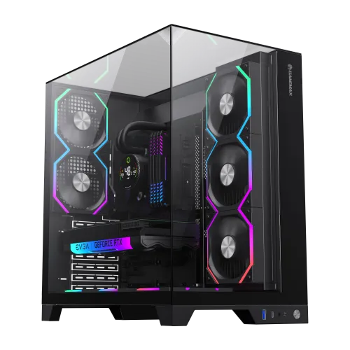 Boitier Gamer Moyen Tour GAMEMAX Infinity Pro BK ATX USB-C Noir Aquarium