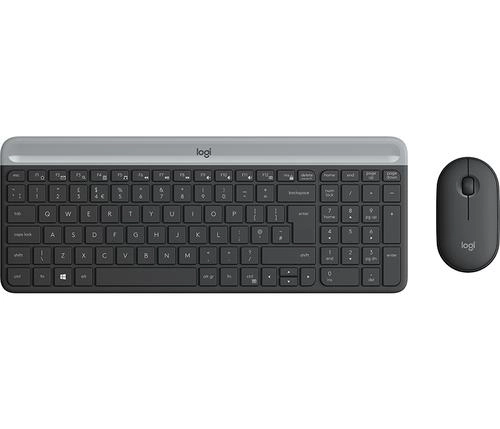 clavier Logitech MK470  RF sans fil, AZERTY Graphite, Souris incluse