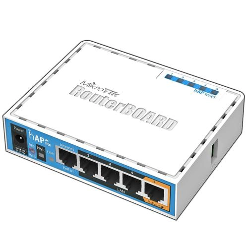 Mikrotik Point d'accès à bi-bande 2.4/5GHz, 802.11ac, 5 ports 100M, sortie PoE s