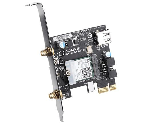Gigabyte GC-WBAX200, Interne, Sans fil, PCI Express, WLAN / Bluetooth, 2400 Mbit