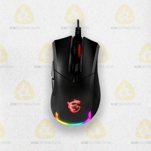 Souris MSI Clutch GM50 filaire rétro-éclairage LED RGB 6 boutons