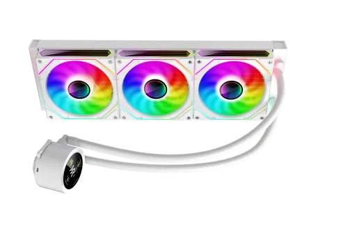 [9503-0100R0045] Ventirad Watercooling GAMEMAX IceBurg 360 Digital WH Blan ARGB 1700/1851/AM4/AM5
