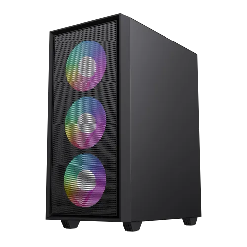 [9101-0200R0035] Boitier Gamer Mini Tour GAMEMAX STORM BK MATX Noir