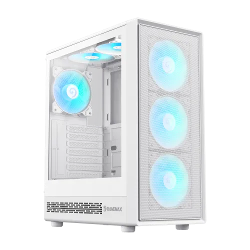 [1115-3803R0007] Boitier Gamer Moyen Tour GAMEMAX Storm 2A WH ATX USB-C Blanc