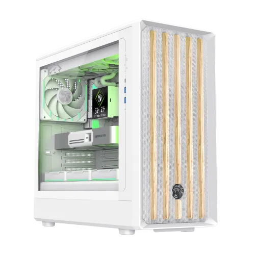 [9101-1200R0010] Boitier Moyen Tour GAMEMAX CLAW 460 WW ATX USB-C Blanc