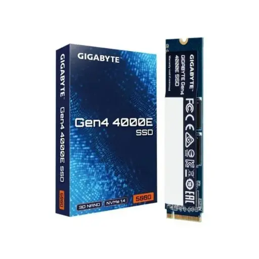 [G440E500G] HD SSD GIGABYTE Gen4 4000E, 500 Go, M.2, 3600 Mo/s