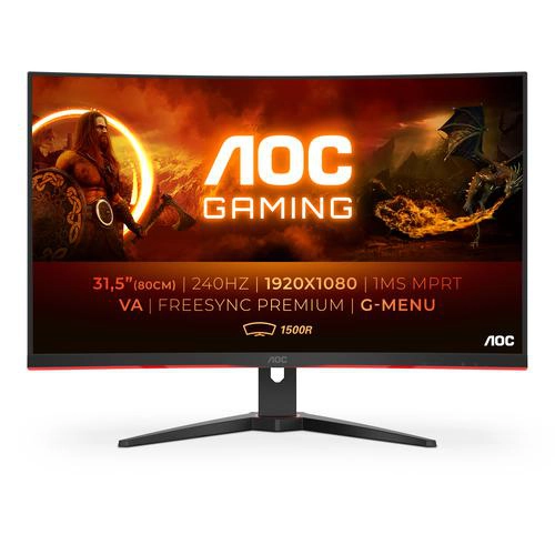 [MONAOCC32G2ZEBK] Mon 31.5 AOC C32G2ZE/BK VA Full HD Incurve HDMI 1 ms 240 Hz