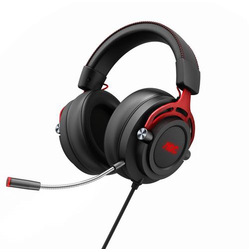 [CASAOCGH300] Casque AOC GH300 RGB Virtual Surround 7.1 micro audio Hi-Fi Noir Rouge