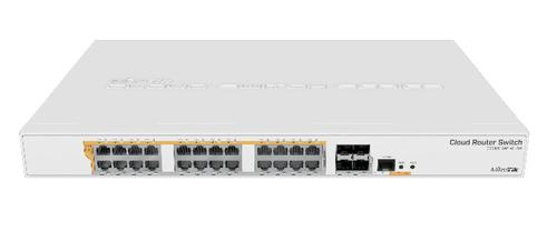 [MIKCRS32824P4SRM] Mikrotik Switch CRS328-24P-4S+RM  24x1Gbs POE, 4xSFP+ RouterOS