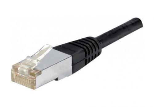 [RJ45B002] cable 1m RJ45 Catégorie 6 FTP (Blindé) noir
